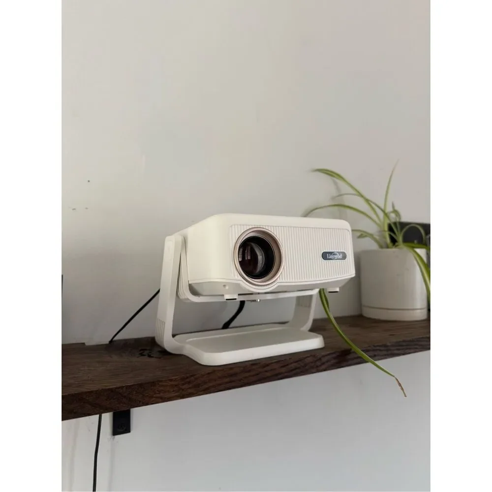 Lisowood L02 Portable Mini Projector WiFi & Bluetooth, 1080P, 550 ANSI, 360°Adju
